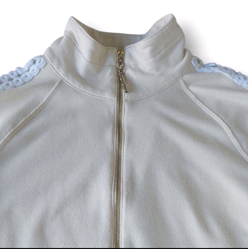 Lilly Pulitzer Skipper Pullover Top Size XS Open Knit Sleeve Heathered Sand Dune - Picture 5 of 16